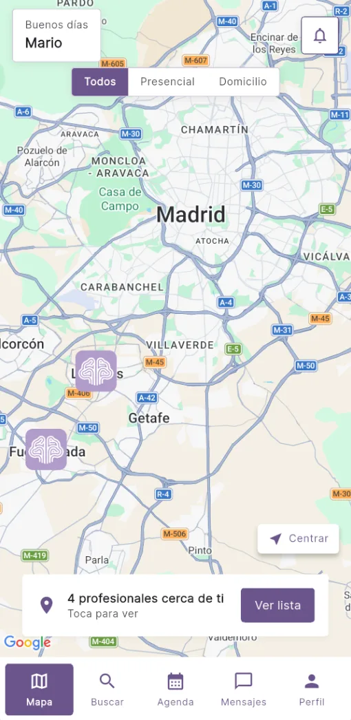 Buscar profesionales en Teratuti